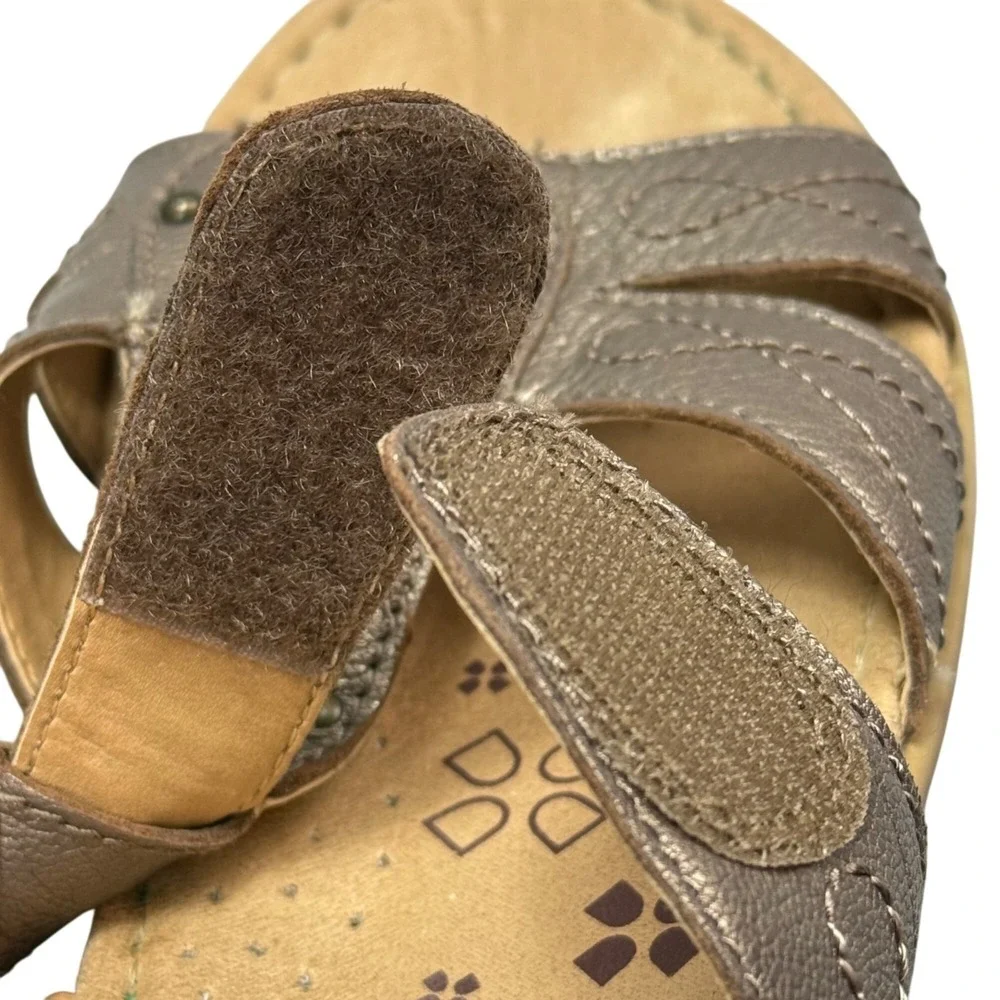 Naturalizer Journie Nickel Alloy‎ Sandals Women's Size 8.5M Leather Upper